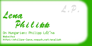 lena philipp business card